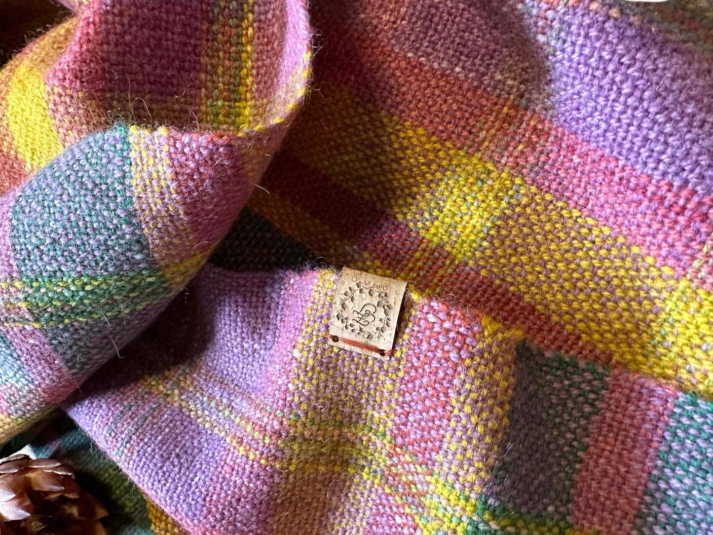 Essential ‘Autumn at Cotehele’ Plaid British Wool Scarf