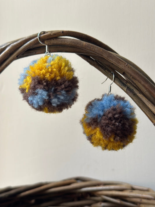 ‘Spring on the Avenue’ Pom-Pom earrings