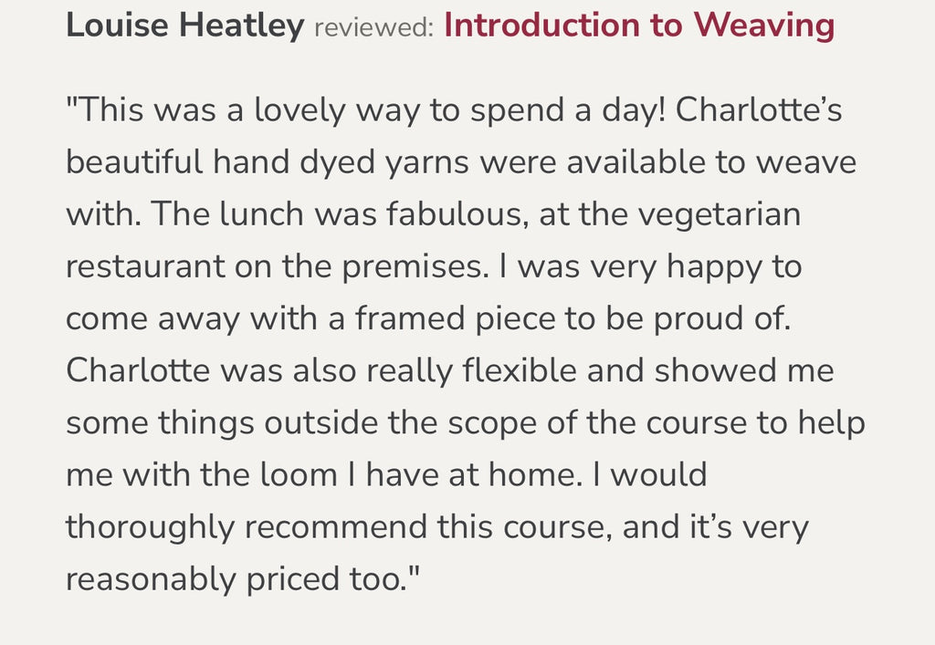 Weave Your Own British Wool Scarf Workshop