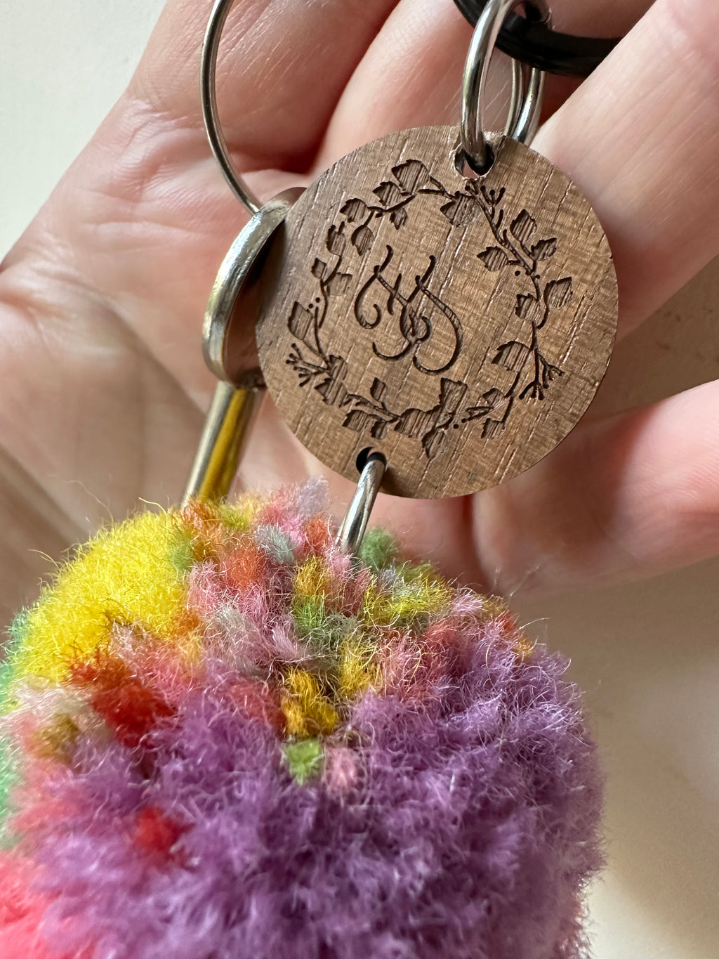 ‘Autumn at Cotehele’ Pom-Pom Keyring