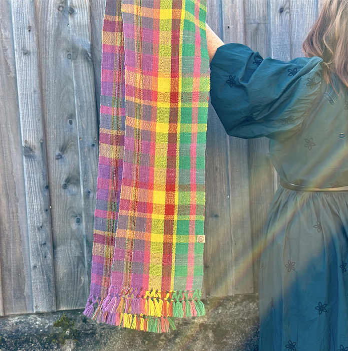 Autumn at Cotehele Plaid British Wool Scarf