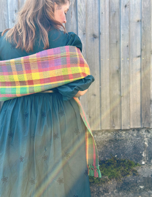 Autumn at Cotehele Plaid British Wool Scarf
