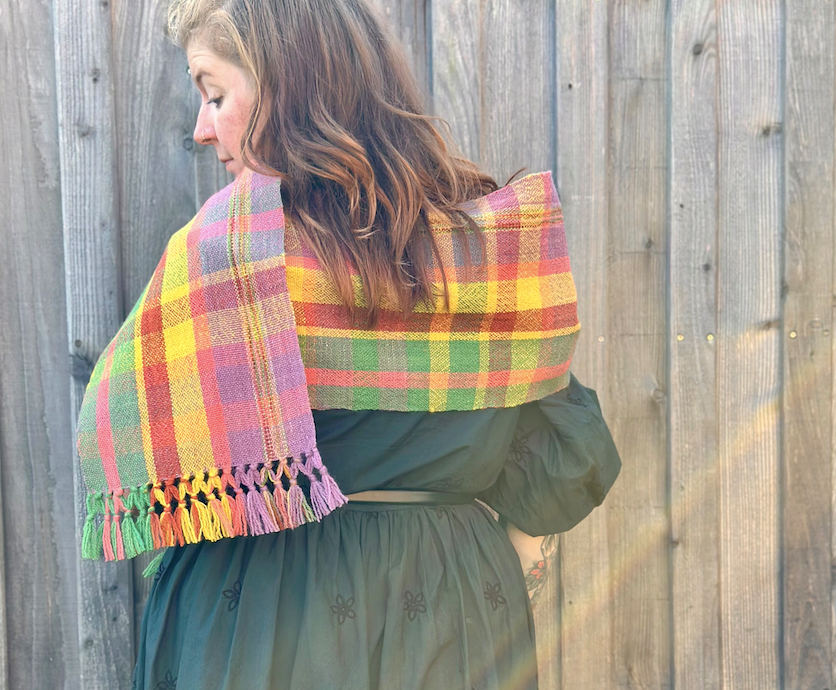 Autumn at Cotehele Plaid British Wool Scarf