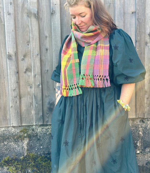 Autumn at Cotehele Plaid British Wool Scarf