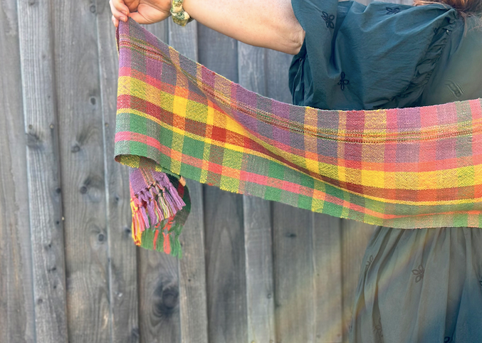 Autumn at Cotehele Plaid British Wool Scarf