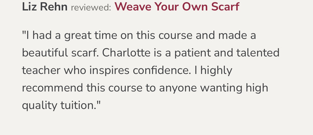 Weave Your Own British Wool Scarf Workshop