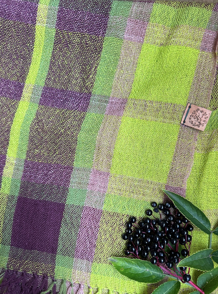 Handwoven Plaid British Wool Fabric - Sold by the Metre