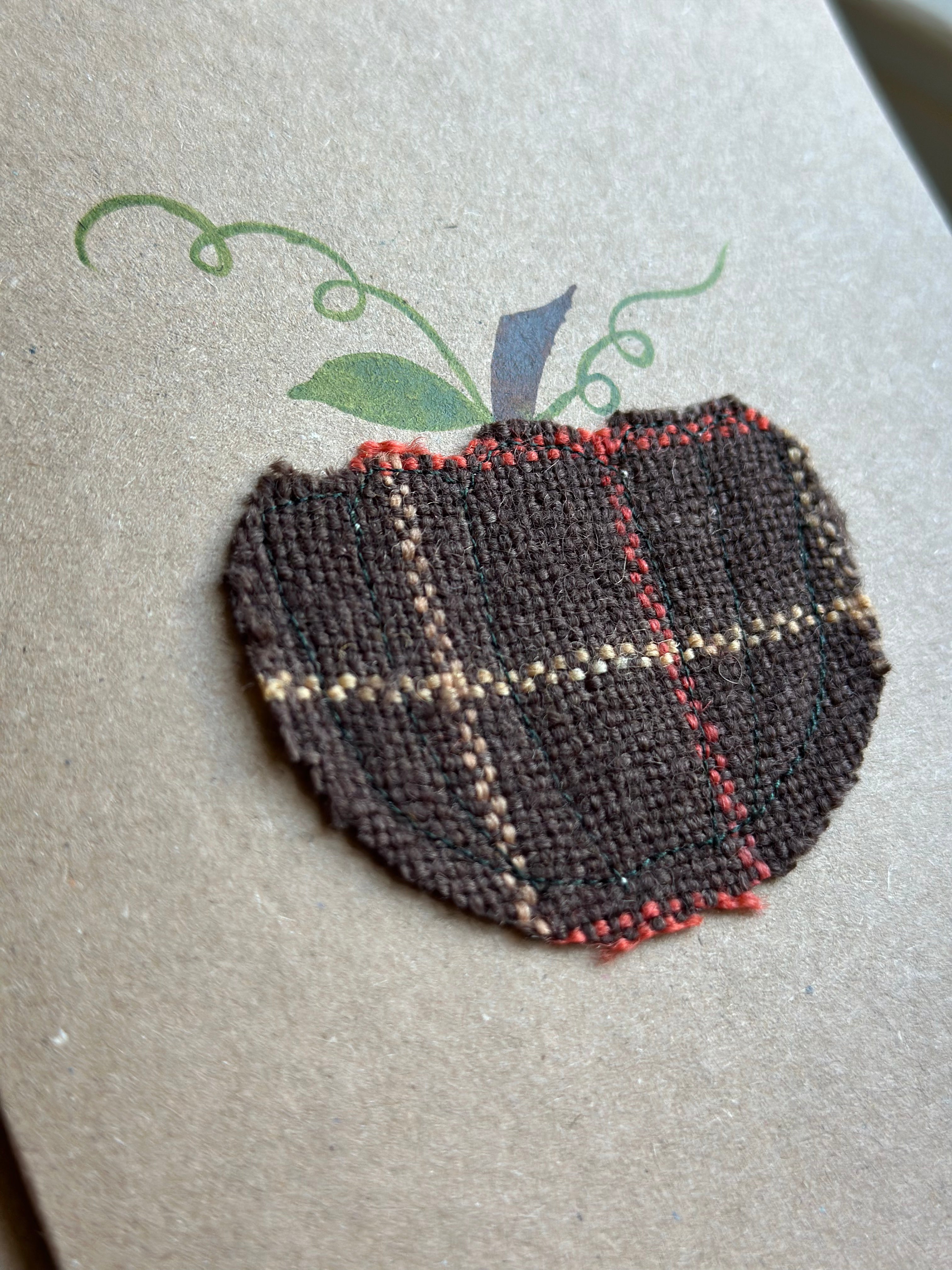 Handmade Pumpkin Greetings Card With Hand Painted Watercolour Details - Blank Inside