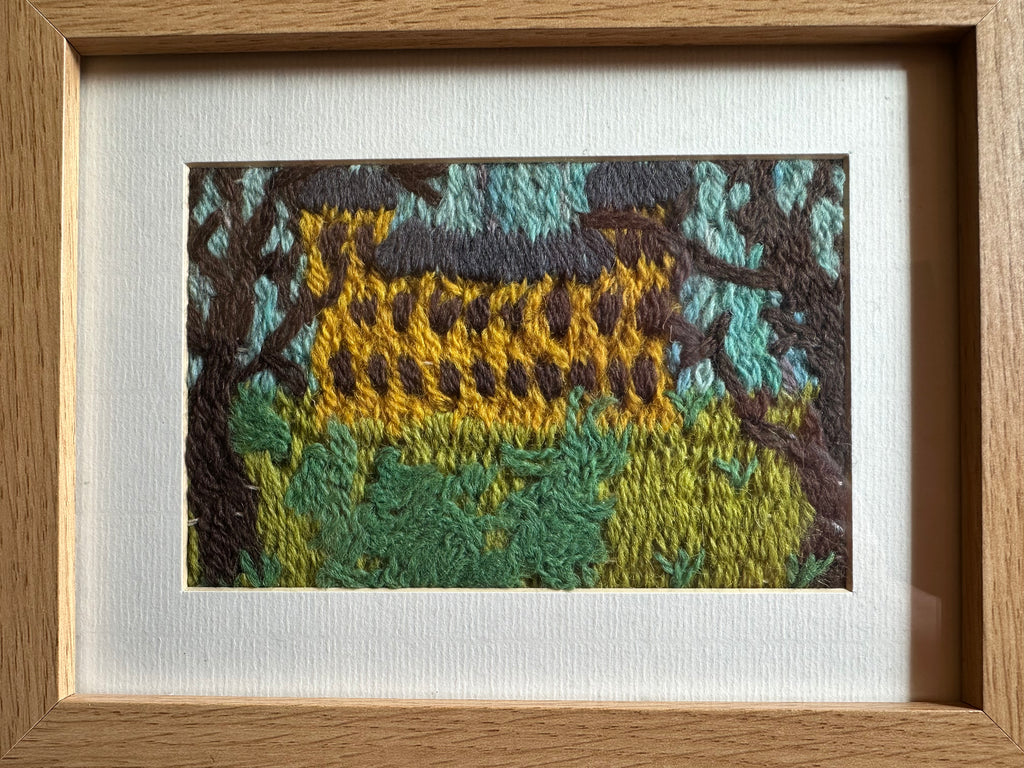 Framed Textiles Art - Montacute House (From the Avenue)