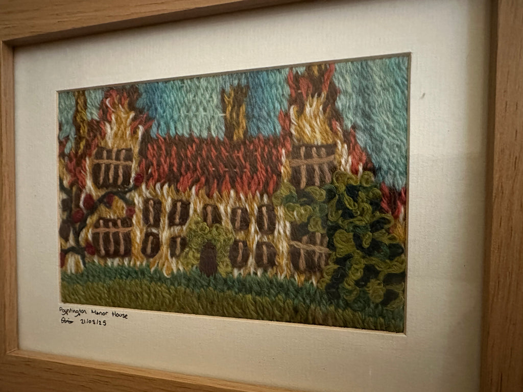 Framed Textiles Art - Poyntington Manor House