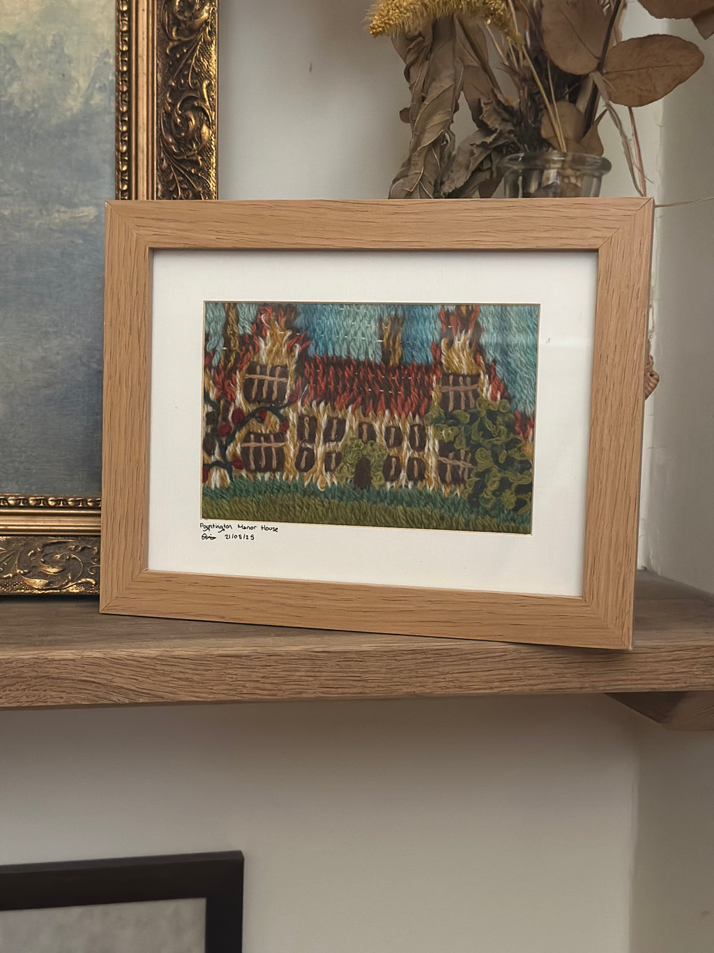 Framed Textiles Art - Poyntington Manor House