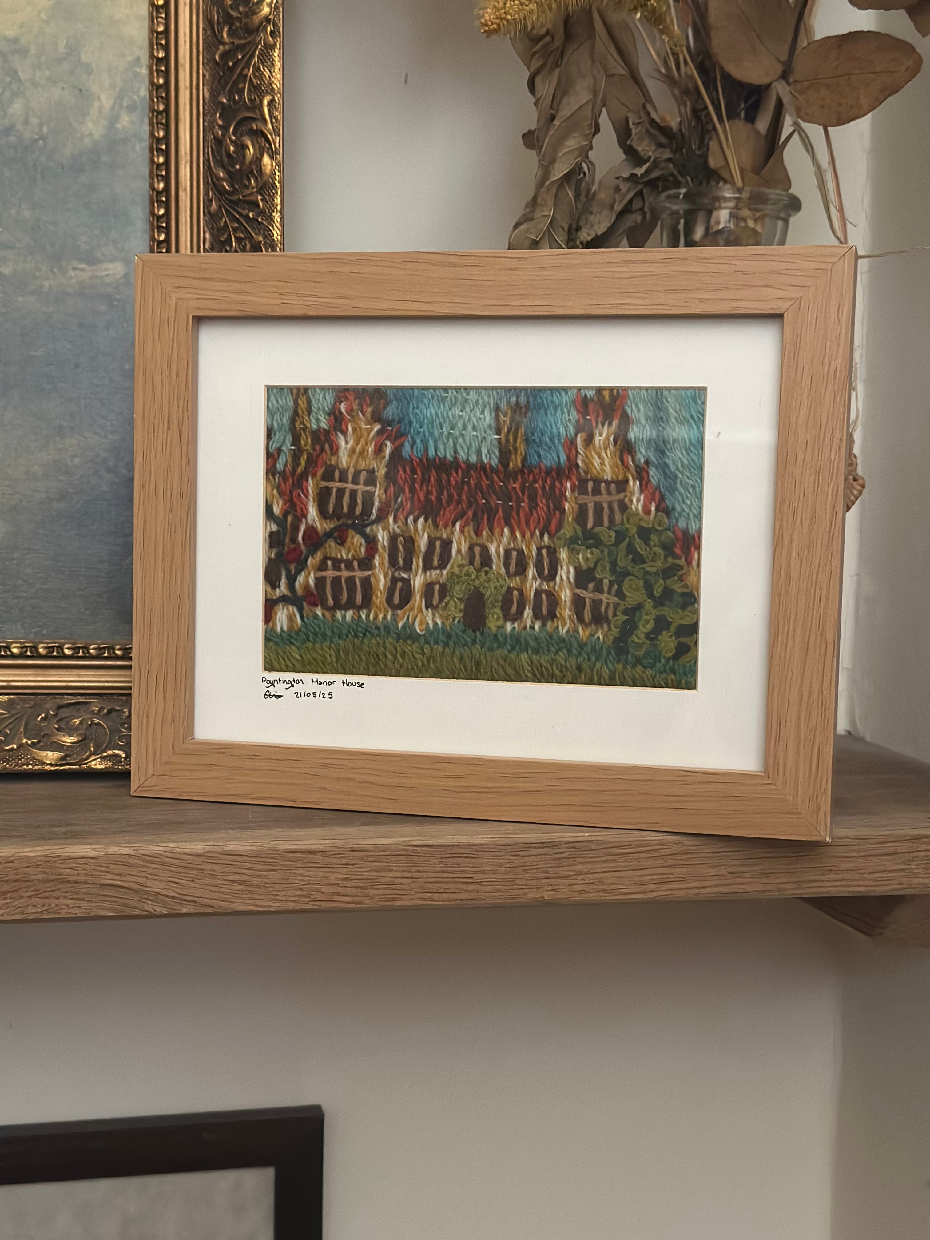 Framed Textiles Art - Poyntington Manor House