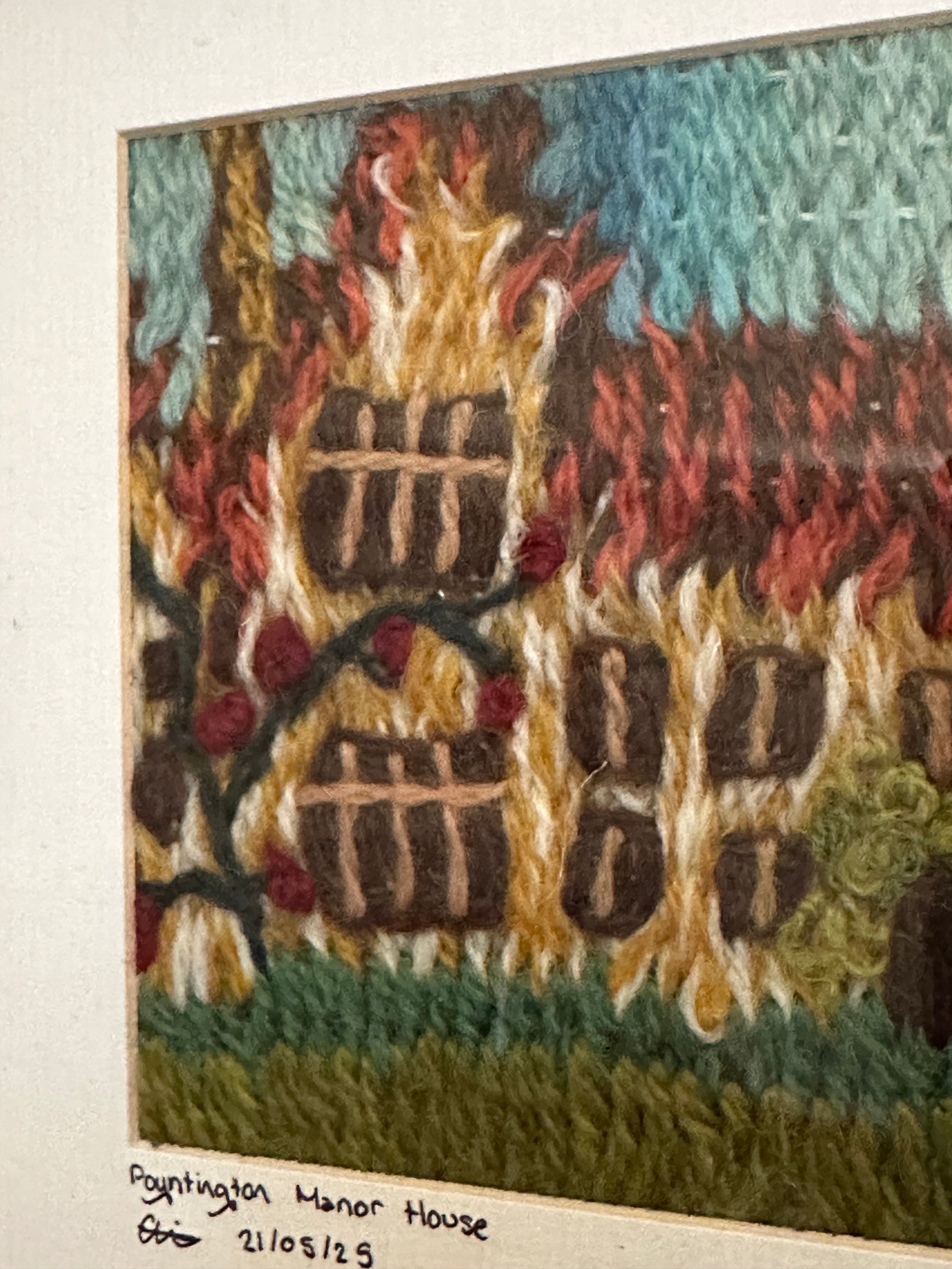 Framed Textiles Art - Poyntington Manor House