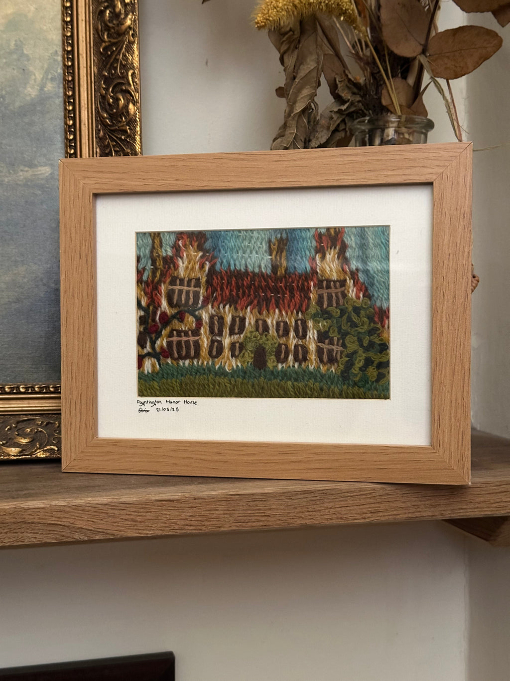 Framed Textiles Art - Poyntington Manor House