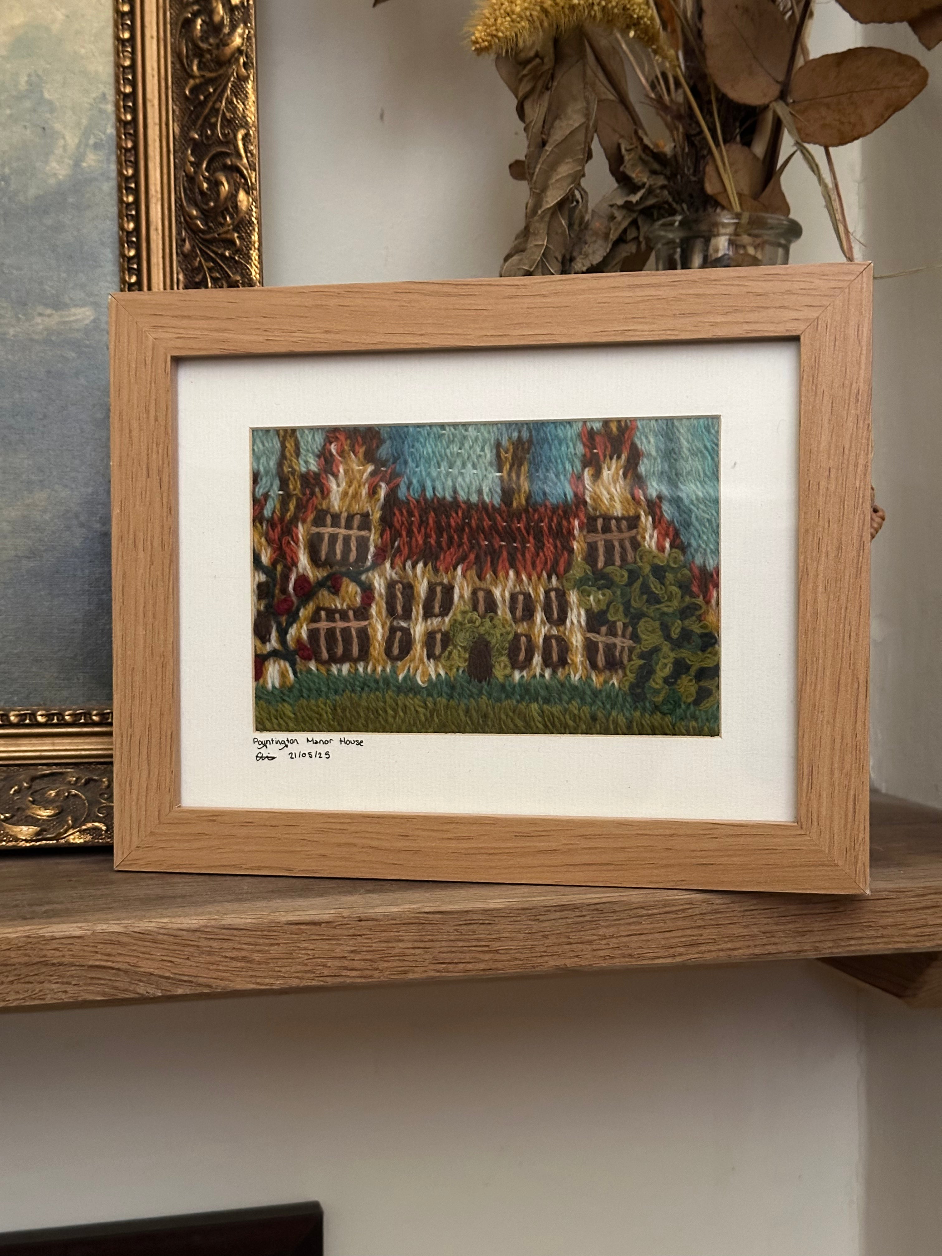 Framed Textiles Art - Poyntington Manor House