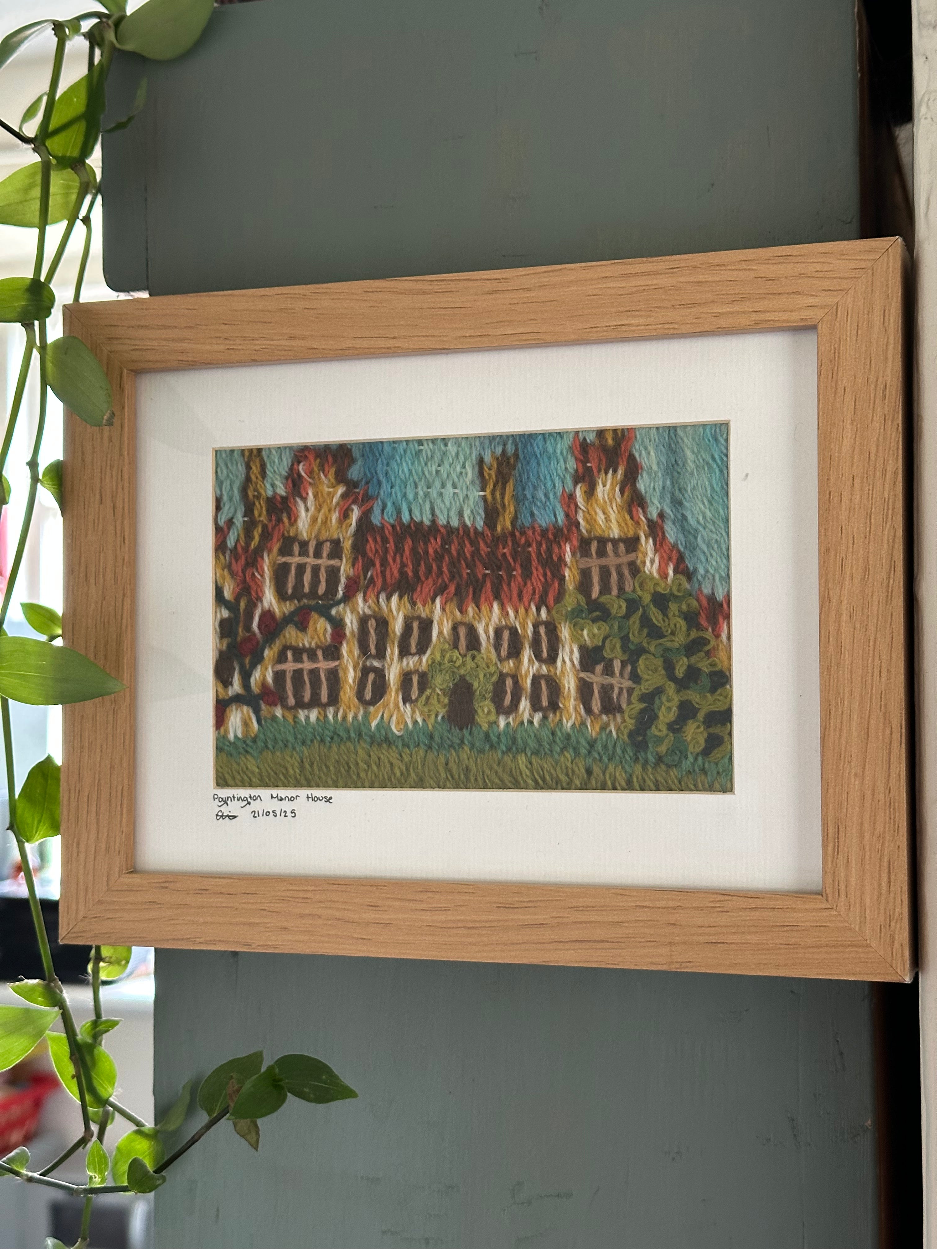 Framed Textiles Art - Poyntington Manor House