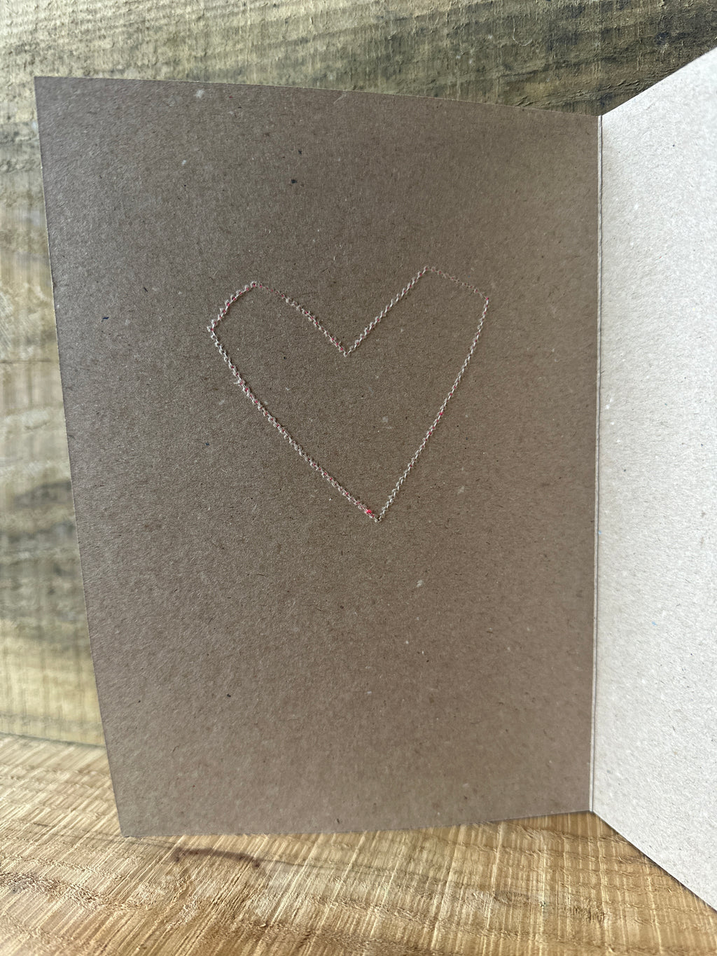 'Love' Heart British Wool & Water Colour Greetings Card