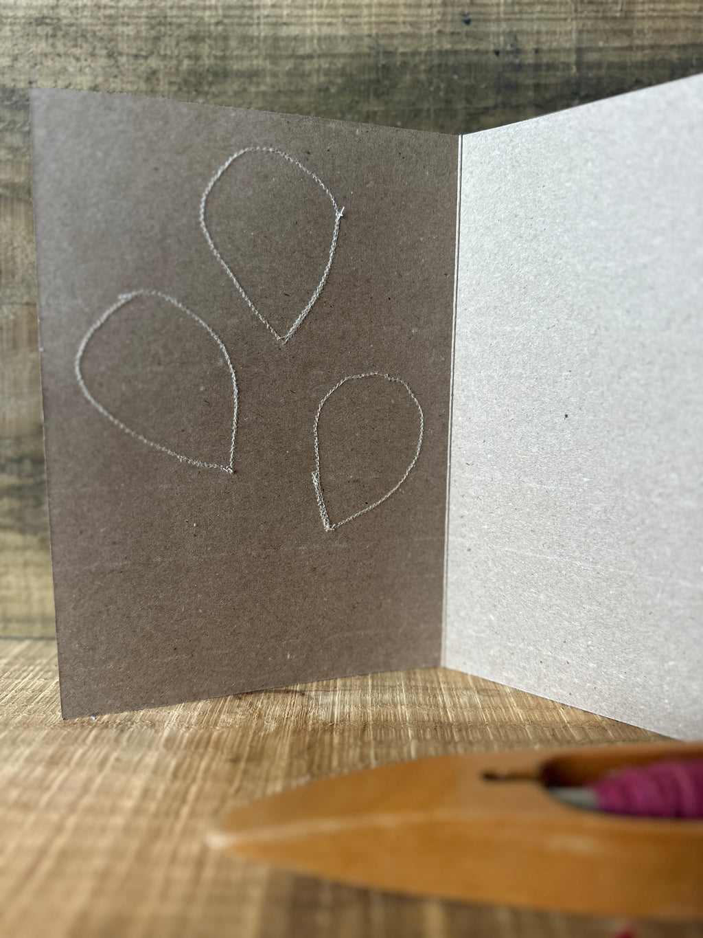 Balloons British Wool and Water Colour Greetings Card