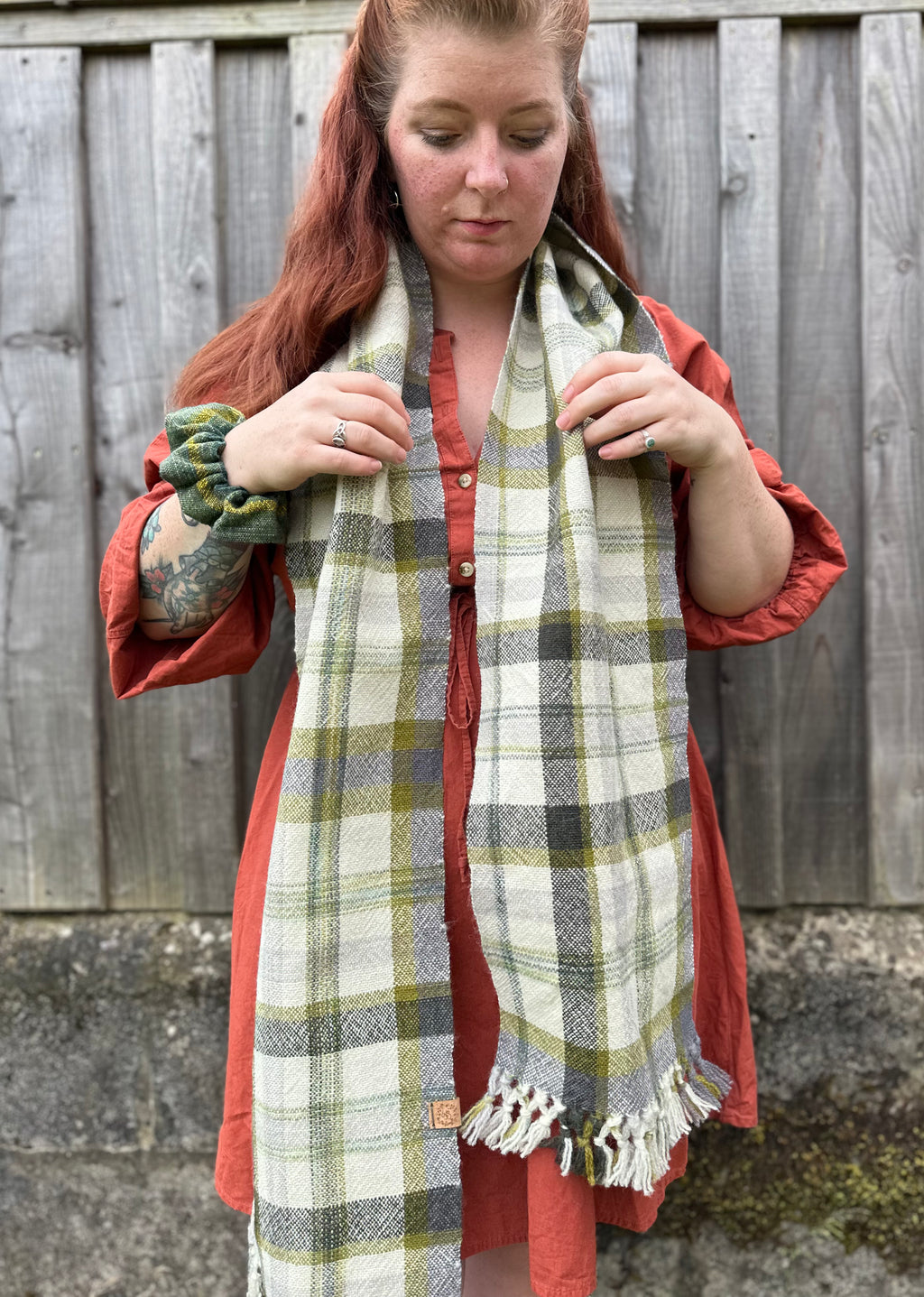 Ready to Ship - Winter Falls Plaid Scarf