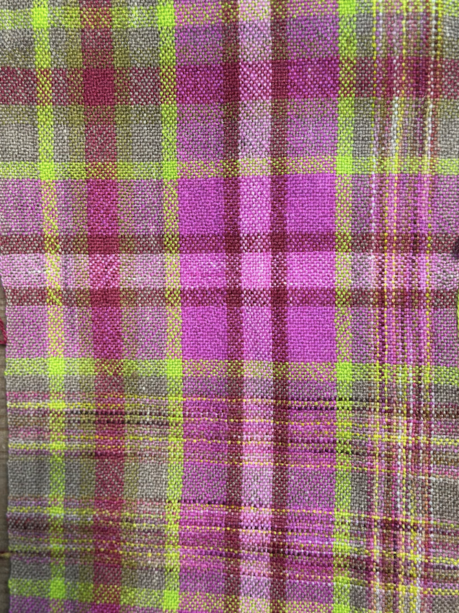 Handwoven Plaid British Wool Fabric - Sold by the Metre