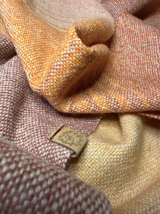 The Peach & Orange Graduating Scarf