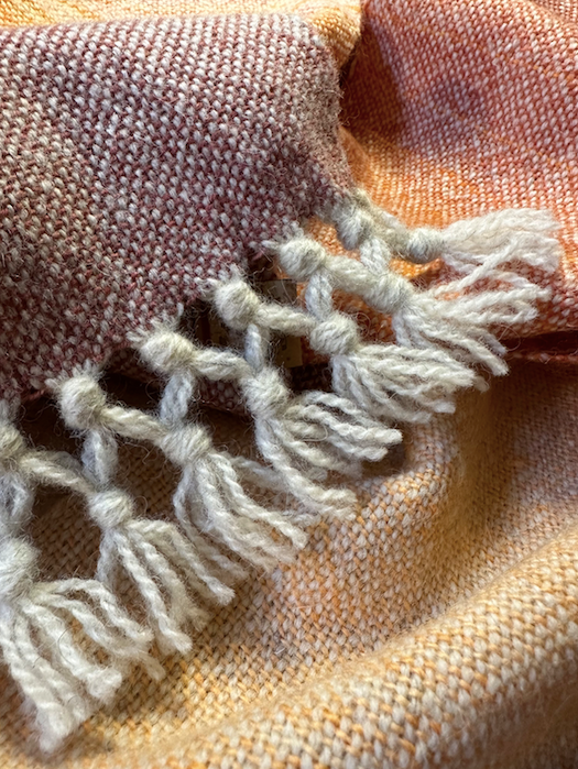 The Peach & Orange Graduating Scarf