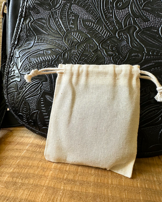 Pink & Purple Painted Twill Pocket Mirror