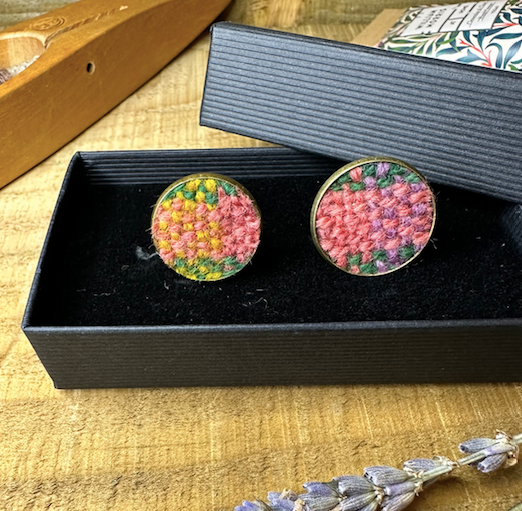 British Wool Plaid Cufflinks