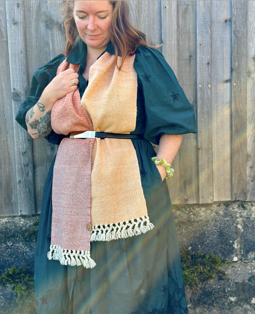 The Peach & Orange Graduating Scarf