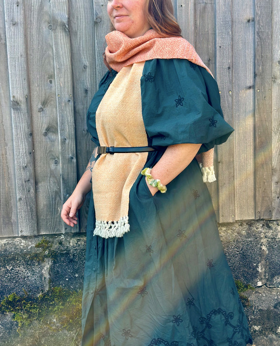 The Peach & Orange Graduating Scarf