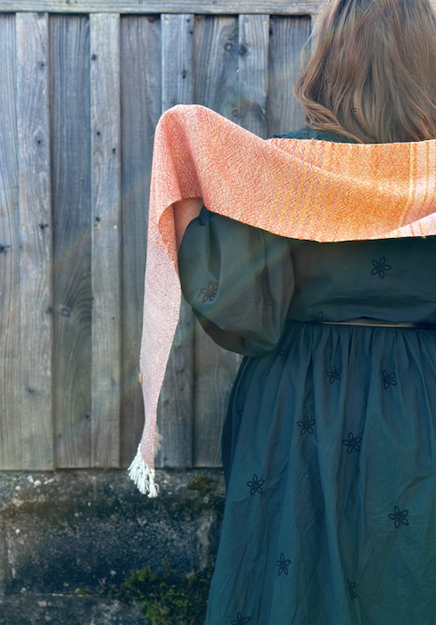 The Peach & Orange Graduating Scarf