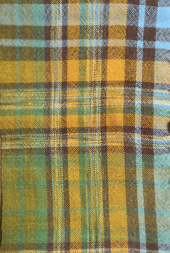 Handwoven Plaid British Wool Fabric - Sold by the Metre