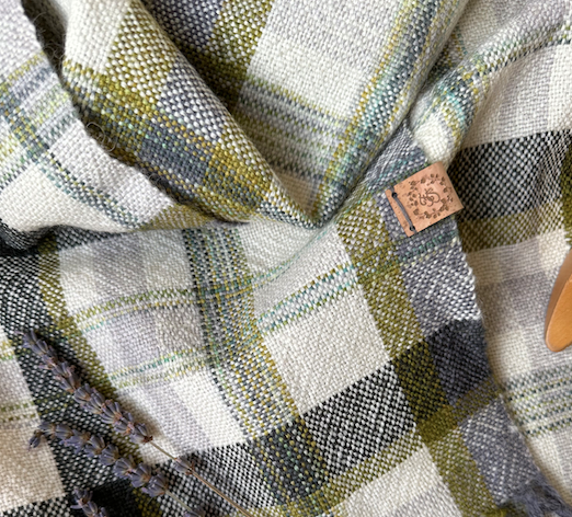 Handwoven Plaid British Wool Fabric - Sold by the Metre